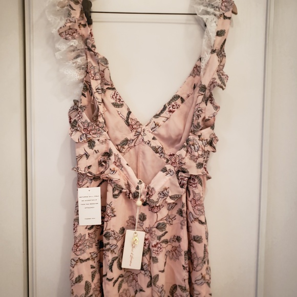 Bee Balm Floral Romper For Love & Lemons M - Picture 4 of 5